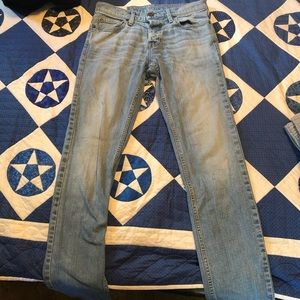 Hollister Skinny Jeans 32x34 Light Wash - 1 Repair